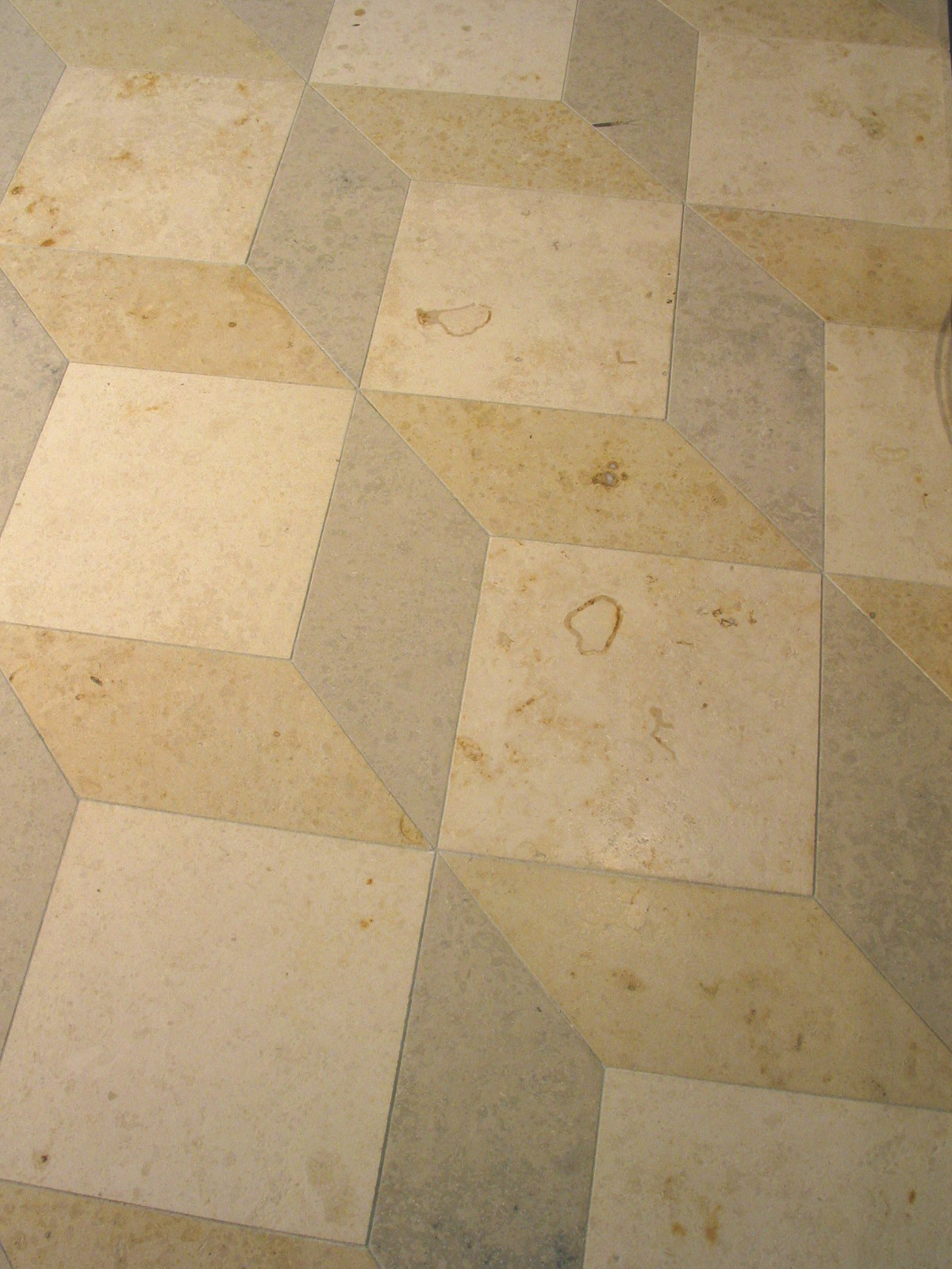 Pavimento de piedra en dámero