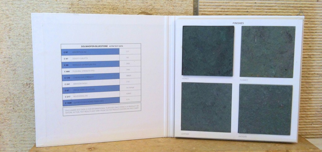 Muestrario Solnhofen Verde